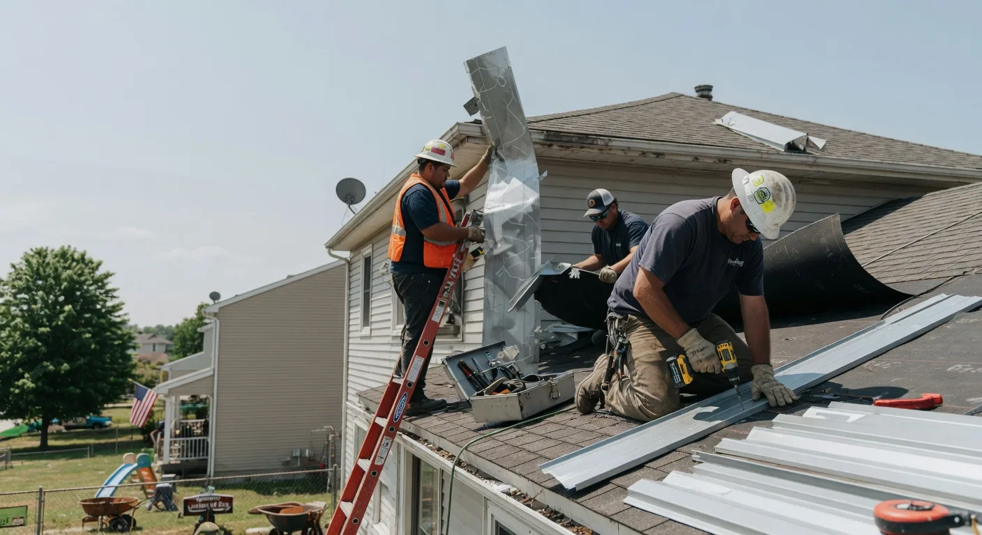 Storm Damage Metal Roof Repair in Snowville, UT